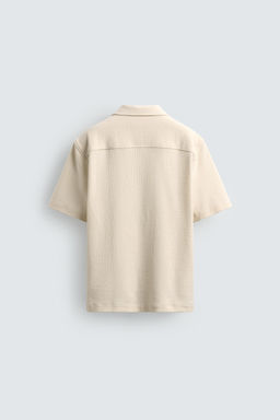 JACQUARD SHIRT WITH RUFFLE TRIM - Zara фото 8