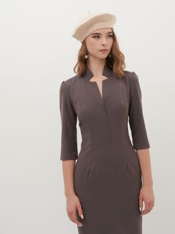 Платье с воротом-стойкой OD-760-3