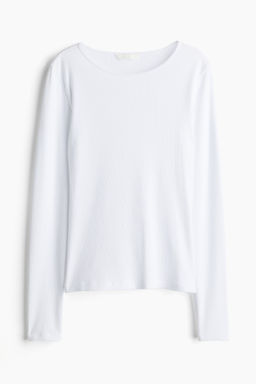 Camiseta en punto de canale - H&m фото 8