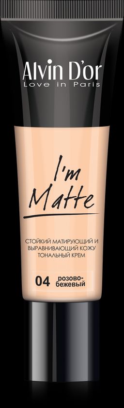 Alvin Dor BC-04 Тональный крем Im Matte тон 04 розово-бежевый 25мл