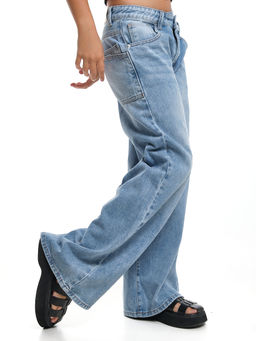 Джинсы голубые для девочки 33-1051 голубой - Mini maxi фото 25