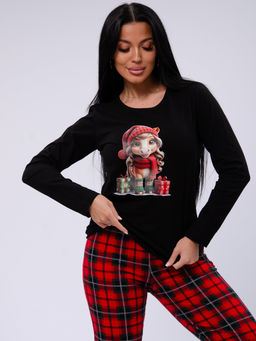 Пижама Рада, трикотаж - Малина фото 9