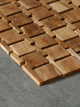 Коврик из тикового дерева, 40×30×0.7 см