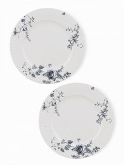 Набор тарелок сервировочных 2 шт, D26,7 белый фарфор