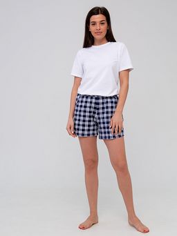 РАСПРОДАЖА Шорты жен._Ш134/клетка синий - Ihomelux фото 2