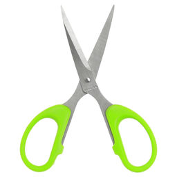 Ножницы "Фелиция" 14см, пластмассовые ручки, цвета микс, в блистере (Китай)