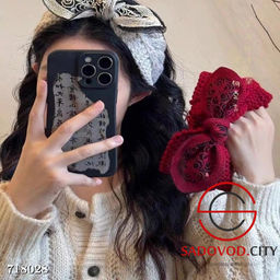 Тёплая повязка для волос женская