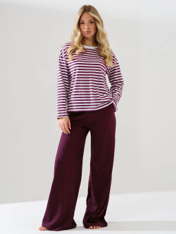 Пижама костюм(лонгслив-тельняшка+брюки) 100% хлопок - Оптима фото 3