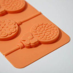 Форма для леденцов Доляна Улыбка, силикон, 25?9.5 см, 5 ячеек, с палочками, МИКС