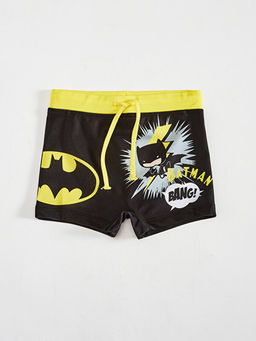 Erkek Bebek Batman Bask?l? Deniz ?ortu