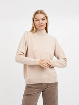 водолазка женская розовая из шерсти - Glenfield фото 3