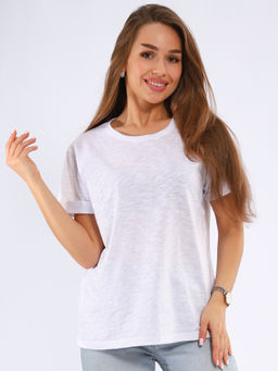 Футболка-паутинка женская 6-206д (белый)