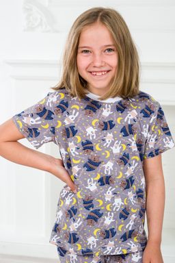 Пижама детская из футболки и бридж из кулирки Мишки - Амадэль фото 12