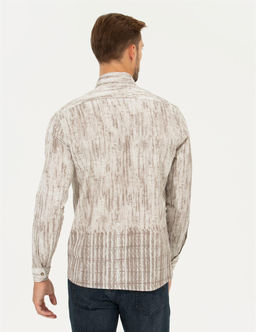 Bej Slim Fit Uzun Kollu G_mlek - Pierre cardin фото 5