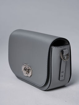 Сумка кожаная Deboro 30879 нельсон/светло-серый