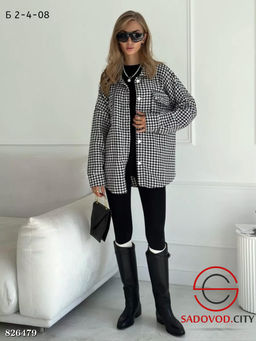 Рубашка женская в клетку