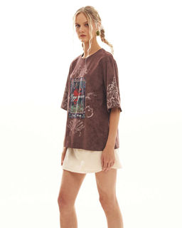 Футболка варёнка с шёлковой вставкой FRK002 - Sahar art lab фото 11