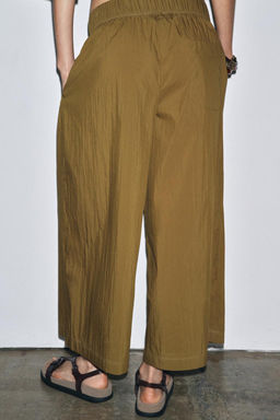 ZW COLLECTION POPLIN DARTED TROUSERS - Zara фото 3