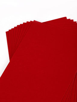 Фетр листовой жесткий Magic 4 Hobby 1мм 20х30см арт.FLT-H1 уп.10 листов цв.607/072 т.красный