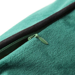 Наволочка декоративная Этель Кант, 45х45, цвет изумрудный, велюр (100% пэ)  фото 3