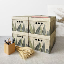 VAL GR-BC-3S Короба картонные, 25*33*18.5 см, набор 3 шт., GREEN, шт