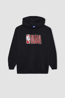 DeFactoFit Толстовка Oversize с капюшоном и надписью NBA Oversize фото 10