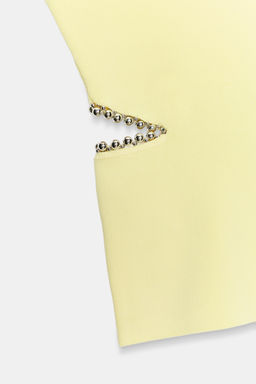 TOP PUNTO CUT OUT BOLAS / Amarillo - Zara фото 6