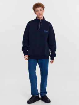 Толстовка мужская синяя с принтом Hope Create Dream Inspire неви +печать 121916 - Mark formelle фото 3