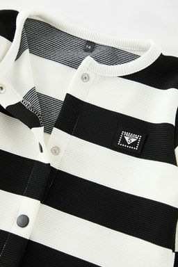 Siyah K?z Cocuk Cizgili Triko H?rka TKDAW25HI00005 - Trendyolmilla фото 2