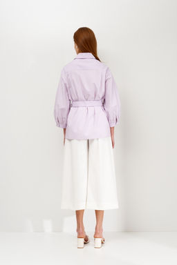 Брюки кюлоты прямого силуэта Mel (Цвет: Молочный) - Morozov Amavie фото 5