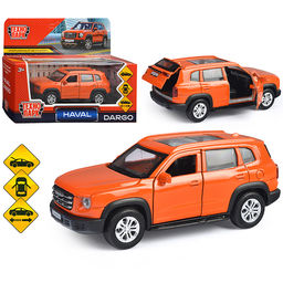 Машина металл Haval Dargo 12 см, (отк. дв, багаж, терракотовый) инерц., в коробке