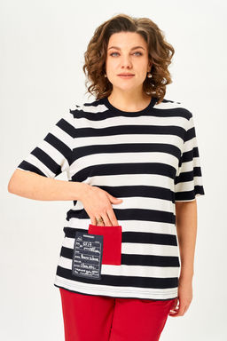 Костюм Michel Chic 1452 красный, полоска