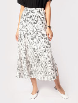 СКИДКА ГОДА/ Юбка из премиальной вискозы с разрезом сбоку