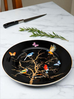 НАБОР ТАРЕЛОК ЗАКУСОЧНЫХ LEFARD РАЙСКИЕ ПТИЦЫ 6 ШТ. 21 СМ ЧЕРНЫЙ  фото 10