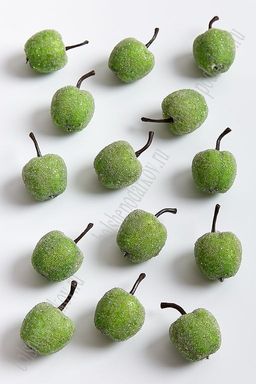 Муляж декоративный яблоко засахаренное зеленое (50 шт) SF-1215