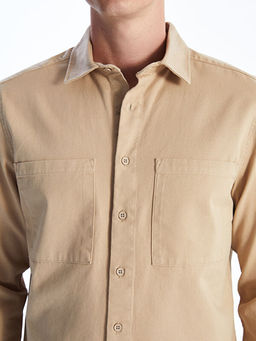 Regular Fit Uzun Kollu Gabardin Erkek G?mlek