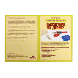 Выжигание и роспись по дереву «Чемпион», набор для творчества