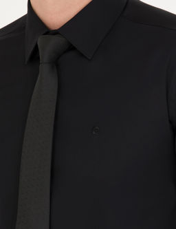 Siyah Slim Fit Uzun Kollu Basic G_mlek - Pierre cardin фото 14