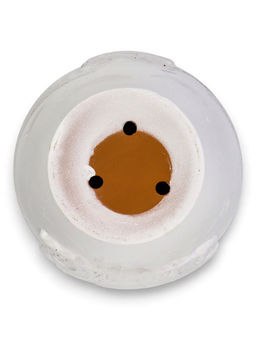 Горшок цветочный с поддоном 2,5 л, d18/h16 см белый керамика, "Голландия" (М)