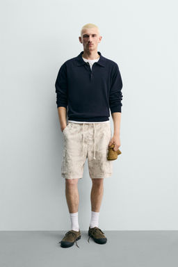 BERMUDA CARGO RELAXED FIT LAVADO / Estampado