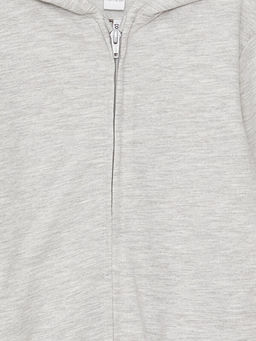 Kap??onlu Uzun Kollu K?z Bebek Fermuarl? Sweatshirt - Waikiki фото 2