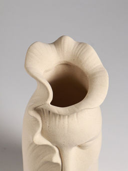 Ваза настольная керамика "Терсеро" 23,5х10 см, бежевый