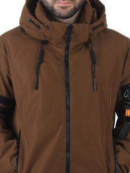 D6821 BROWN Куртка мужская зимняя (200 гр. холлофайбер)