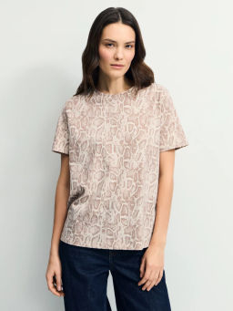 Футболка из хлопка с принтом / Zarina