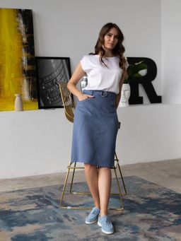 юбка ЛЕН С ВИСКОЗОЙ - Трика фото 2