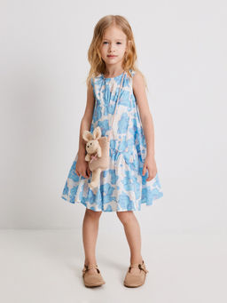 ACOOLA / Платье детское для девочек Teon голубой принт  фото 7