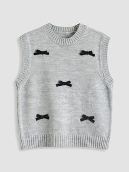 Bisiklet Yaka K?z ?ocuk Triko S?veter