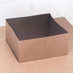 Коробка для цветов и букетов, с вазой и PVC окнами, складная, 23?30?23 см, крафт - UPAK LAND фото 4