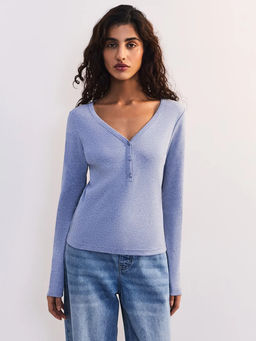 Лонгслив с застежкой на груди / Zarina фото 3