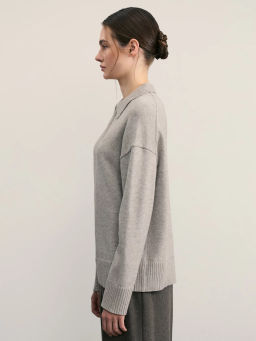 Джемпер поло с молнией / Zarina  фото 4